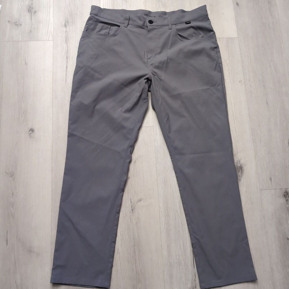 Travis Mathew Golf Pants Mens 36 Gray Open To Close Golf Performance Stretch